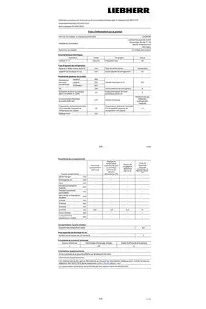 Liebherr TG14VE04 congélateur sous Plan DUMANOIR